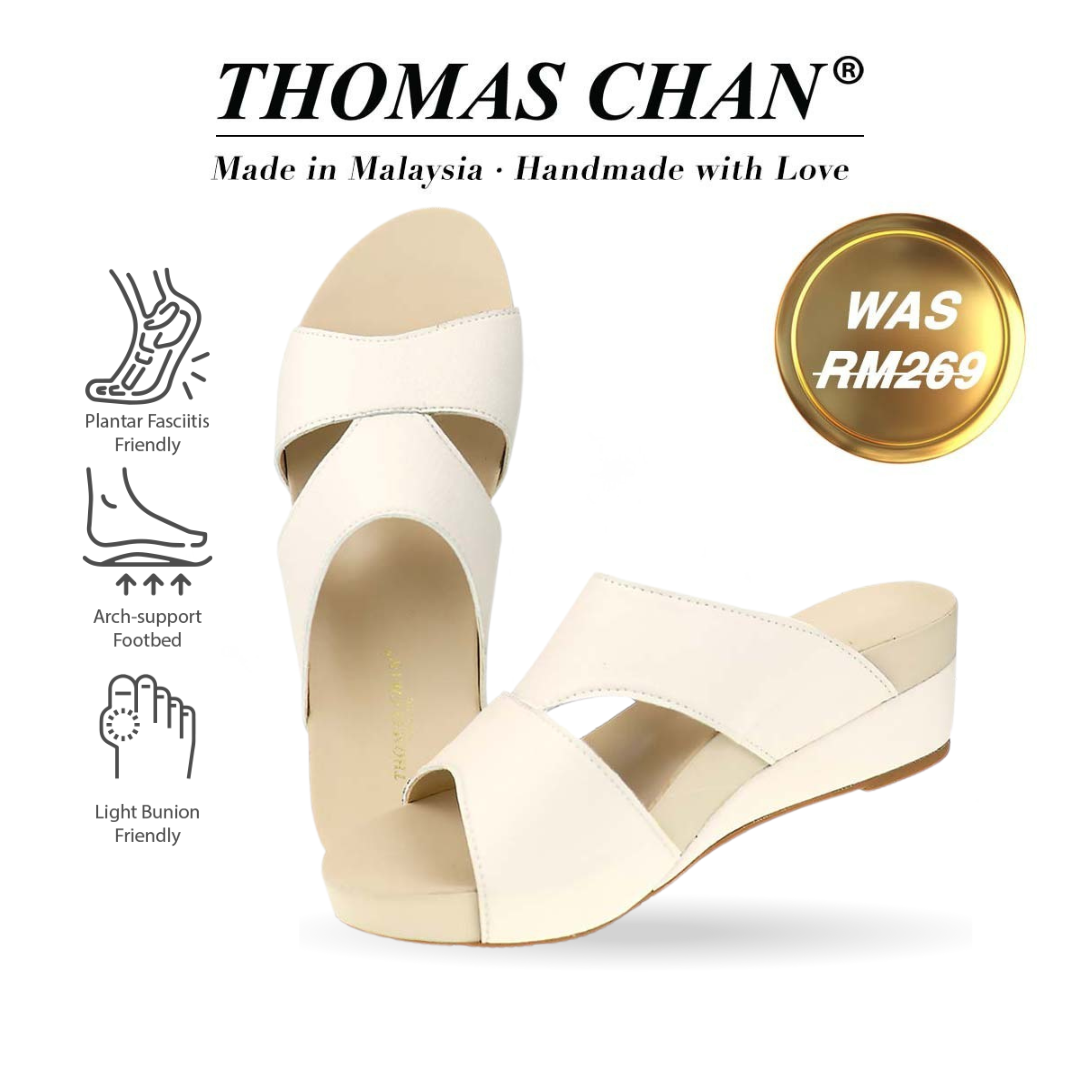 Pebble Lychee Everyday Low Wedge Slides 2" inch [Arch-legance Series]