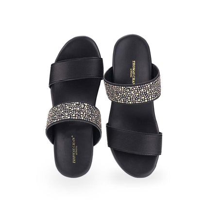 [Add to Cart RM189] Strappy Rhinestone Heels 3"inch [Cushioned Footbed Series]