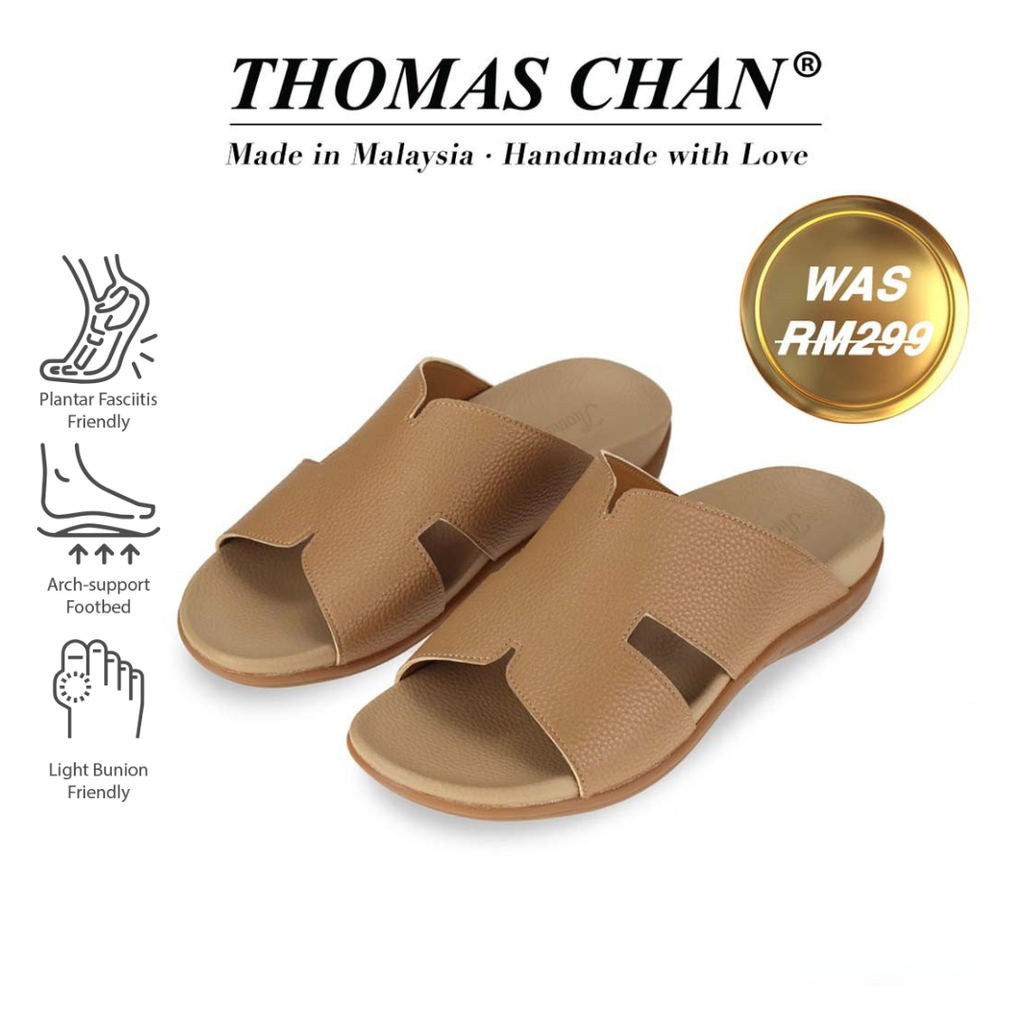 Men Classic H-Strap Leather Sandals [Comfy Health Series]