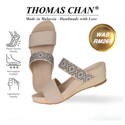 Strappy Boho Slide Sandals 2" inch [Arch-legance Series]