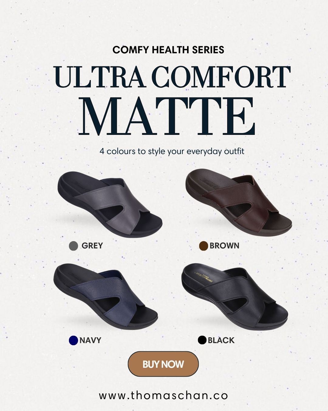 Ultra Comfort Matte Leather Sandals [Comfy Health Series]