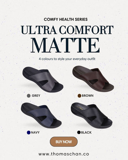 Ultra Comfort Matte Leather Sandals [Comfy Health Series]