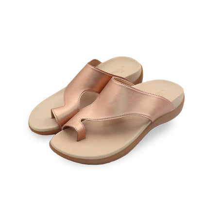 Bunion-Friendly Simple Toe Strap Flat Sandals [Comfy Health Series][ODD SIZES LEFT]