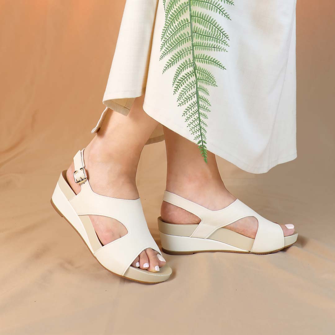 Daily Wear Slingback Low Wedges 2" inch [Arch-legance Series]