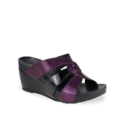 Triple Straps Snake-Effect Wedges 3" inch [Arch-legance Series]