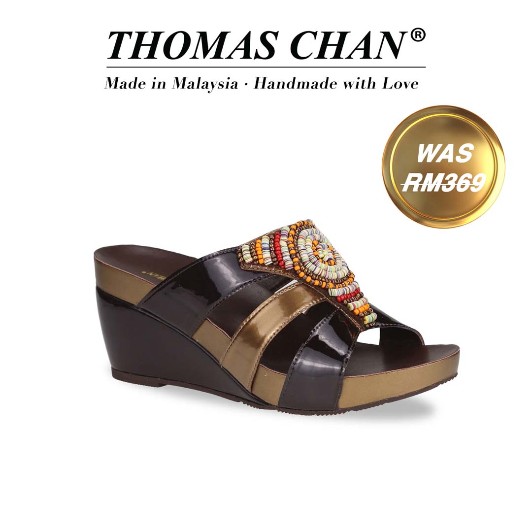 Triple Strap Bead Wedges 3" inch [Arch-legance Series]