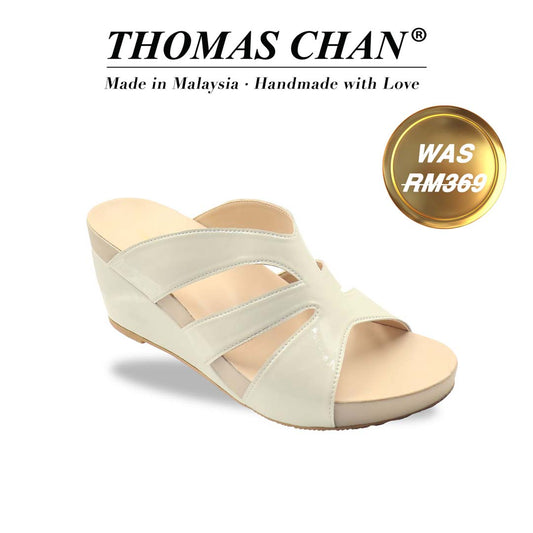 Minimalist Three-Strap High Wedges 3" inch [Arch-legance Series]