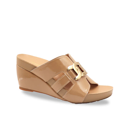 Metallic Buckle High Wedges 3" inch [Arch-legance Series][ODD SIZES LEFT]