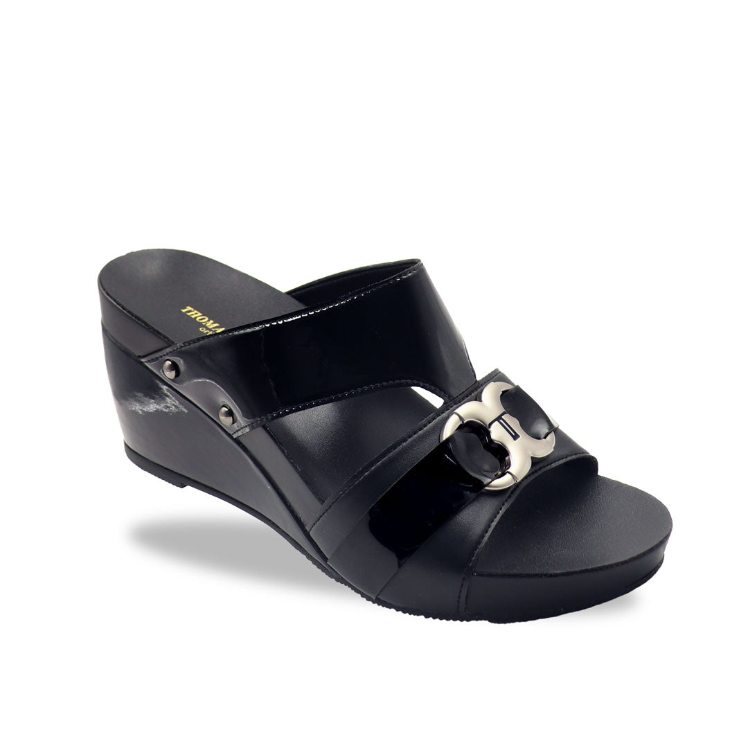 Pastel Tone Buckle High Wedges 3" inch [Arch-legance Series][ODD SIZES LEFT]