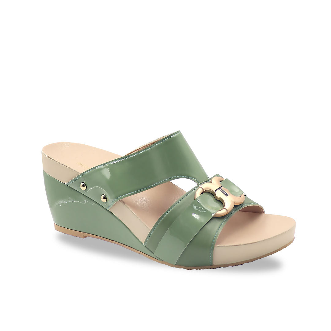 Pastel Tone Buckle High Wedges 3" inch [Arch-legance Series][ODD SIZES LEFT]