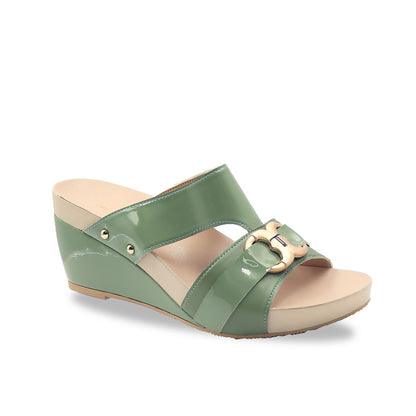 Pastel Tone Buckle High Wedges 3" inch [Arch-legance Series][ODD SIZES LEFT]