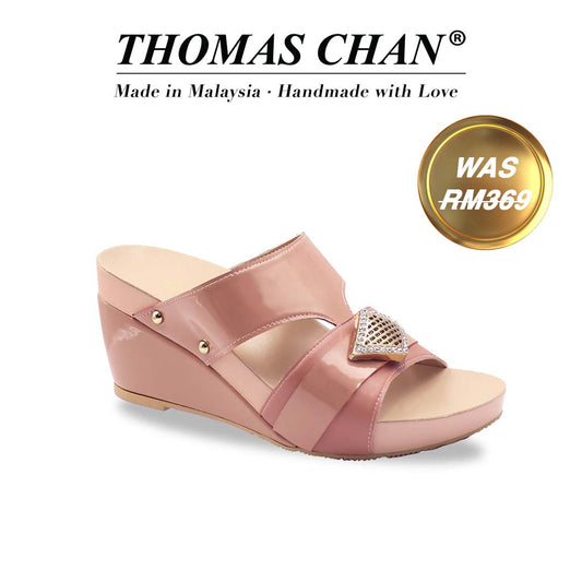 Pastel Tone Buckle High Wedges 3" inch [Arch-legance Series][ODD SIZES LEFT]