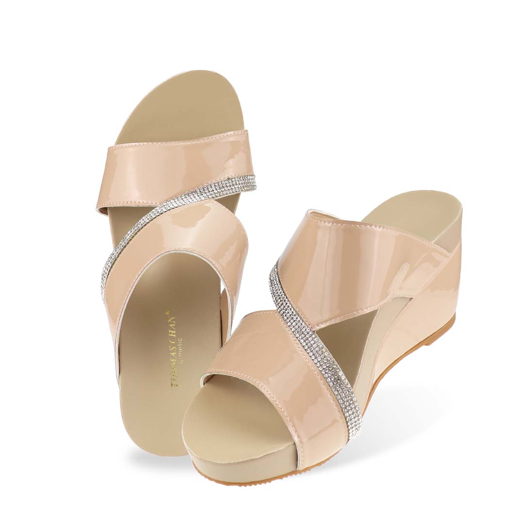 A complete top-down perspective displaying the sophisticated design, breathable materials, and signature Thomas Chan craftsmanship.