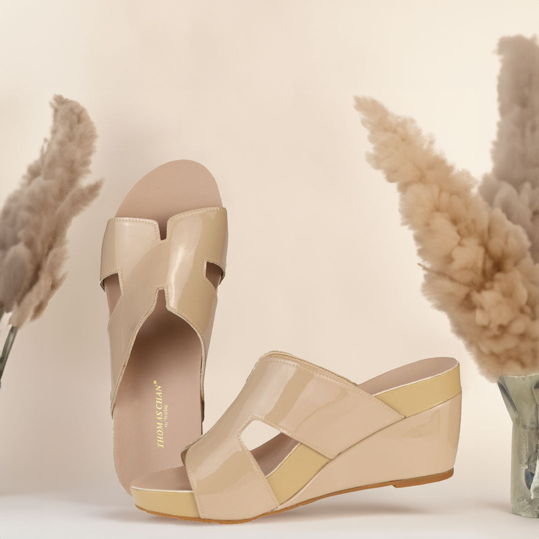 Thomas Chan H-Strap Wedge Sandals