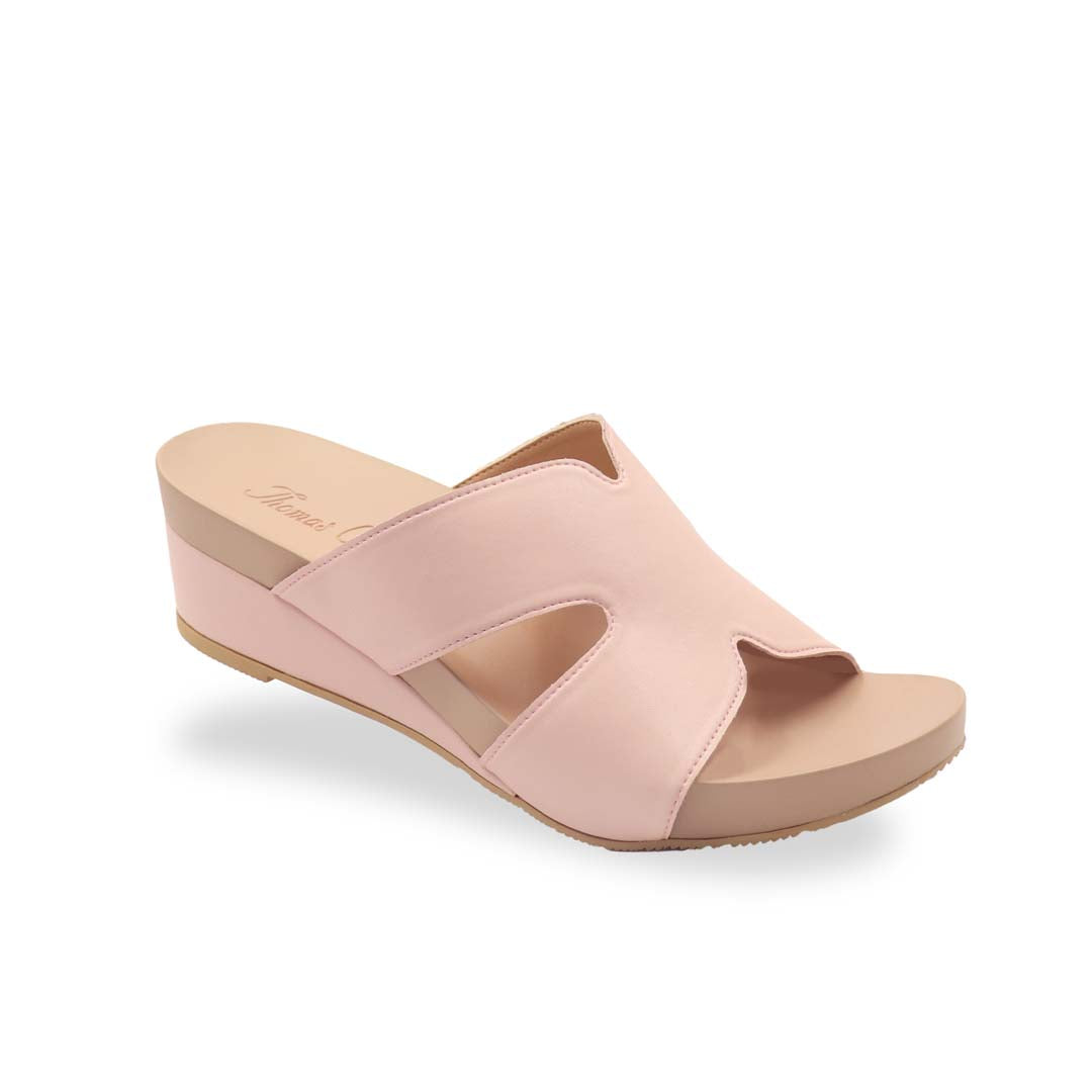 Pastel Matte Tone Cutout Low Wedges 2" inch [Arch-legance Series][ODD SIZES LEFT]