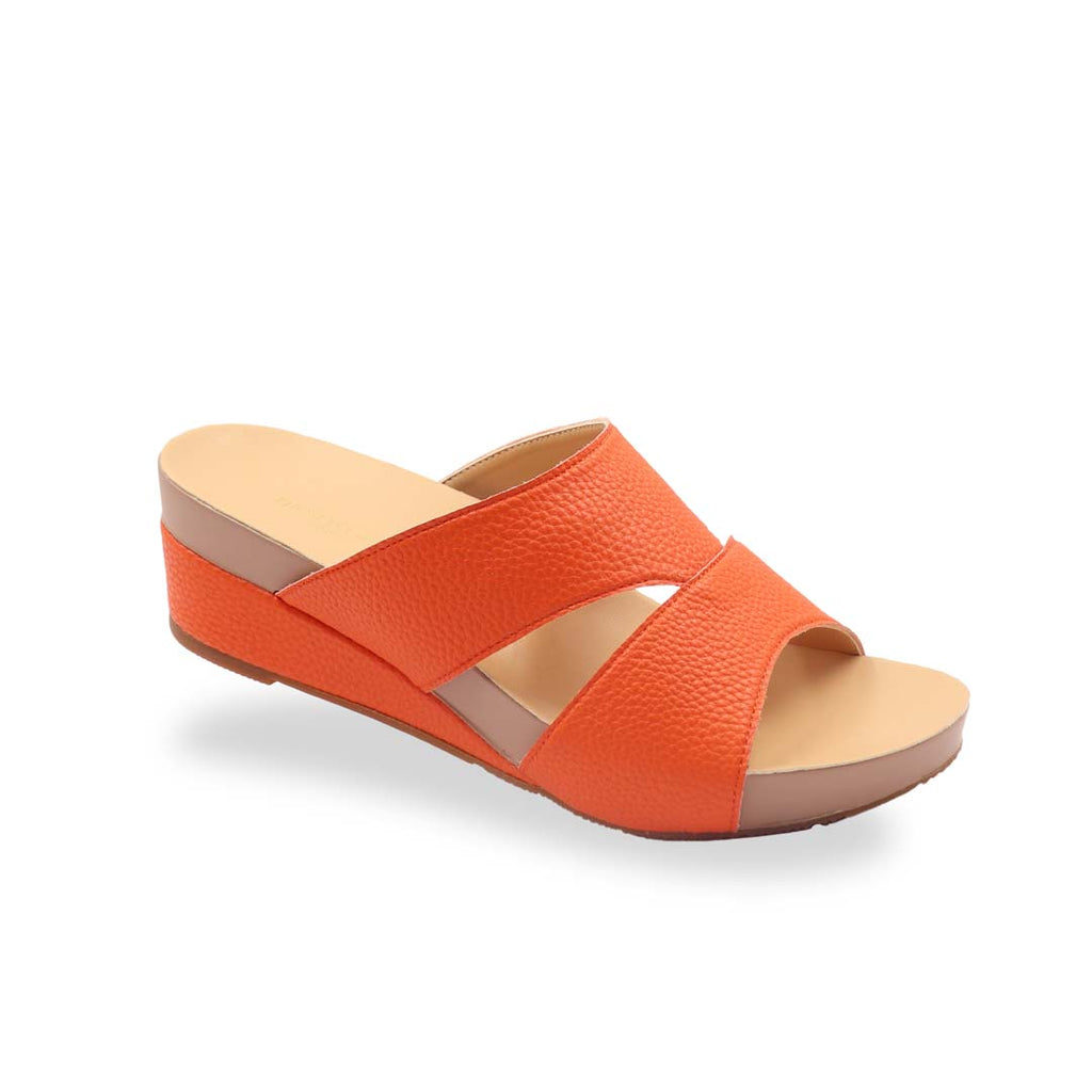 Pebble Lychee Everyday Low Wedge Slides 2" inch [Arch-legance Series]