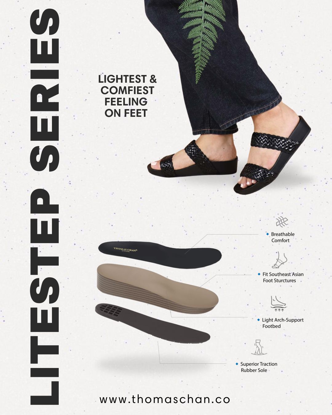 [Add to Cart RM139] Pretty Essential Twin Band Sandals [LiteStep Collection]