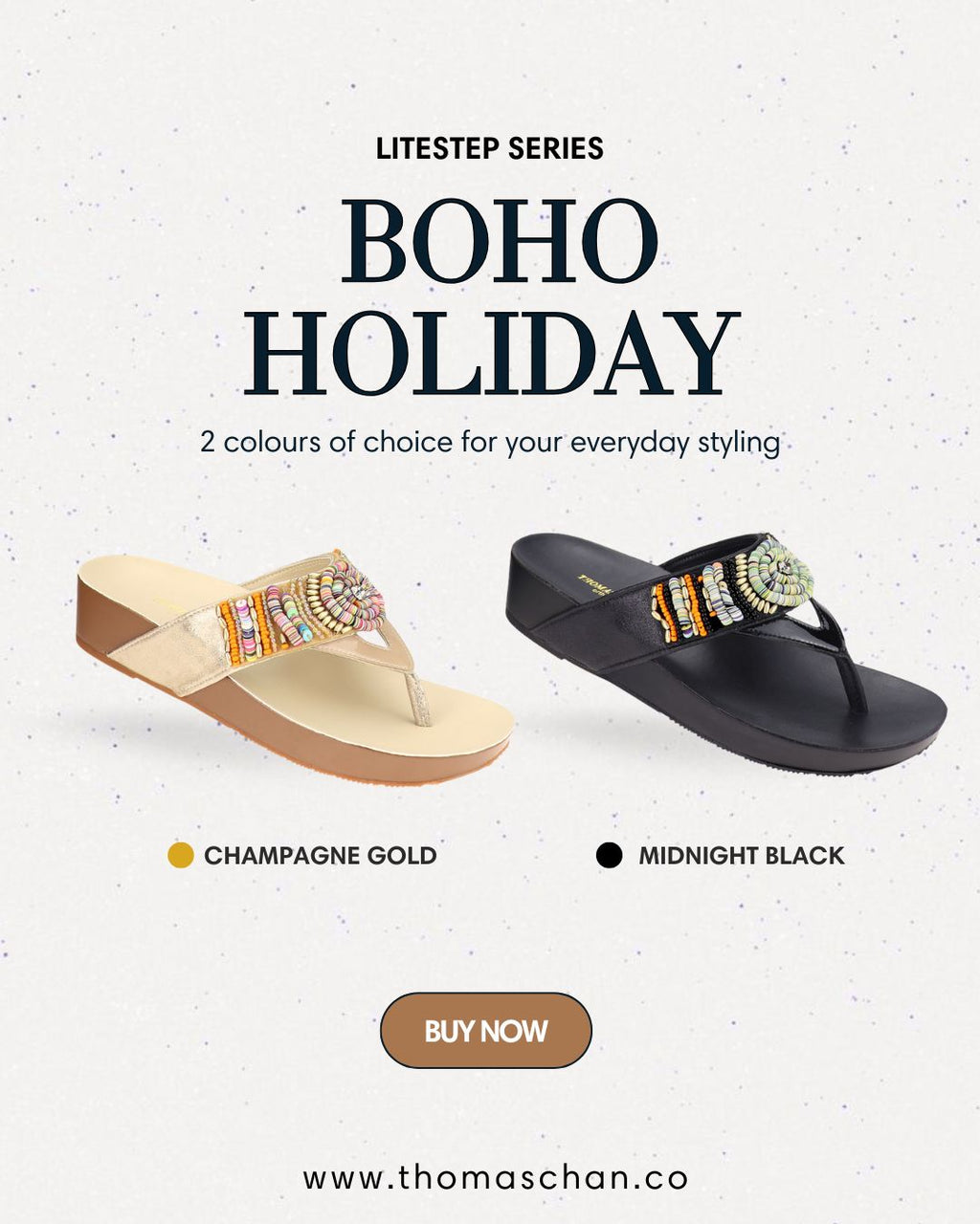 Boho Holiday Flip Flops [LiteStep Collection]