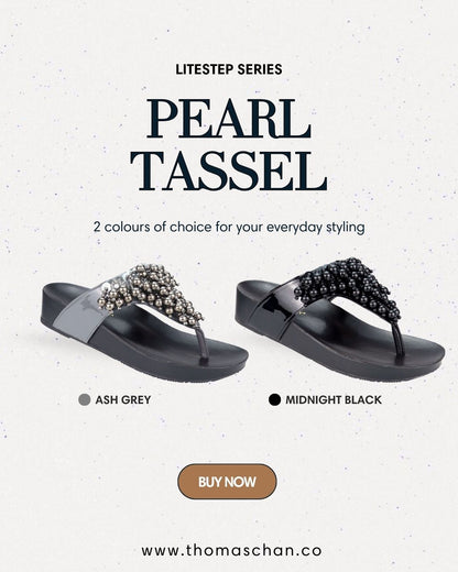 Pearl Tassel Flip Flops 2.0 [LiteStep Collection]