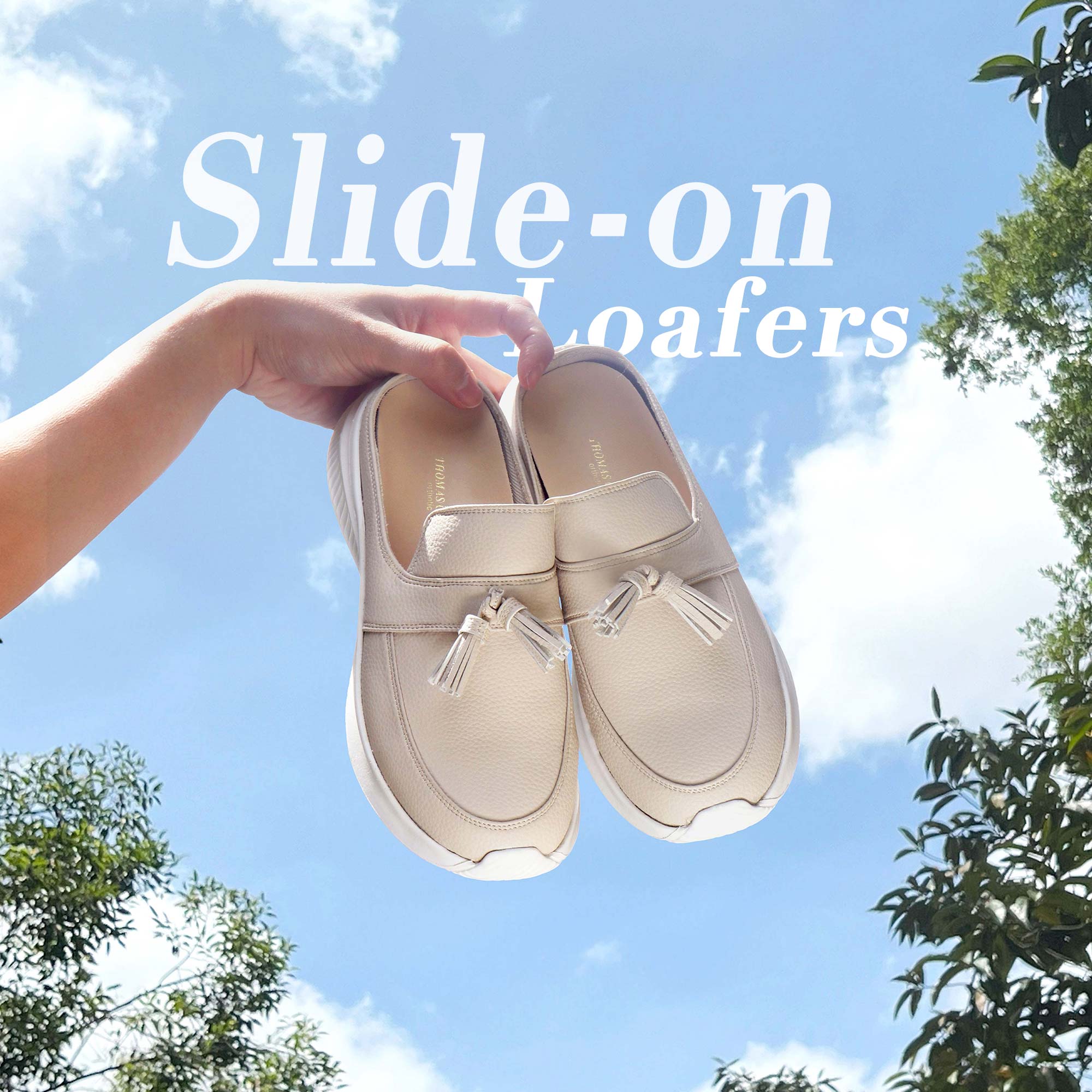 [Pre-Order] Feather-Light Tassel Slide-On Loafers 1.25"inch [Cozy Wear Series][Smaller Fit]