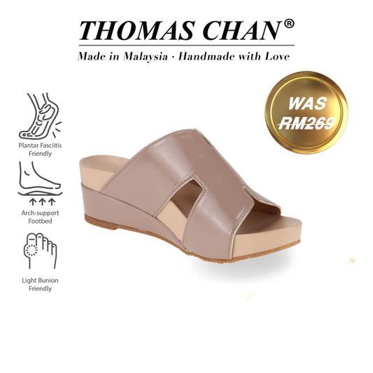H-Strap Low Wedge Slides 2" inch [Arch-legance Series]