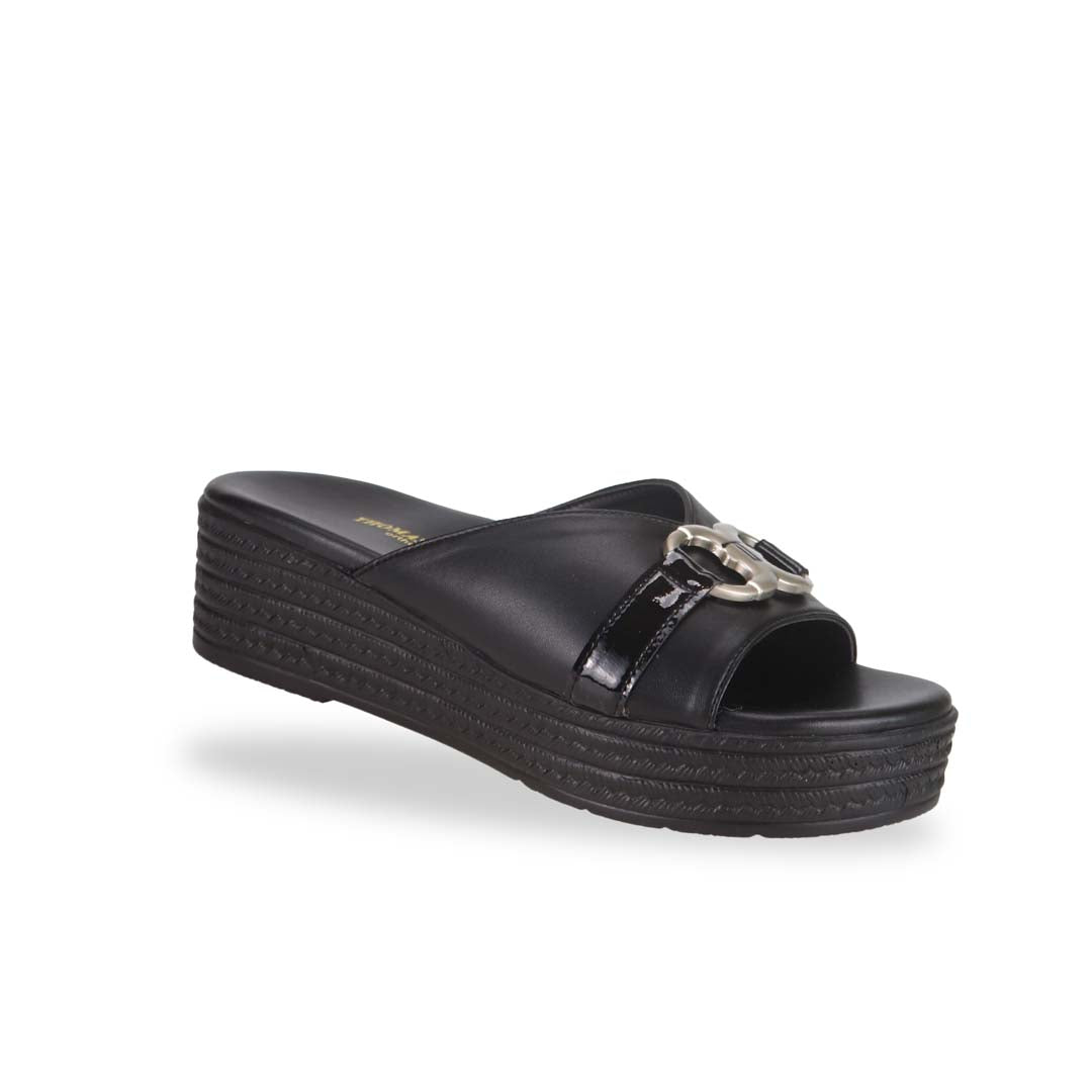 [Add to Cart RM129] Minimalist Buckle Flatform Sandals 2"inch [Cushioned Footbed Series]