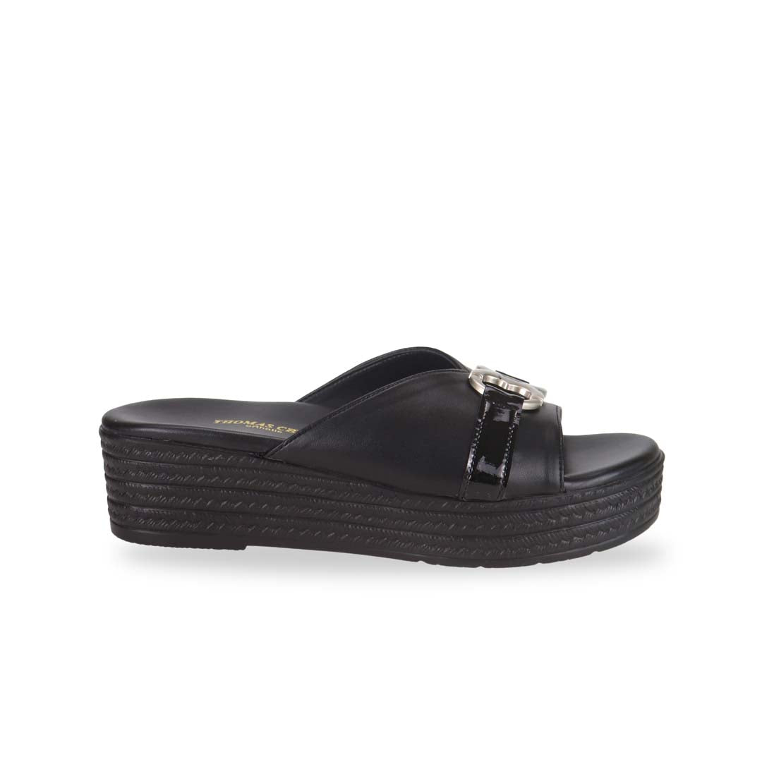[Add to Cart RM129] Minimalist Buckle Flatform Sandals 2"inch [Cushioned Footbed Series]