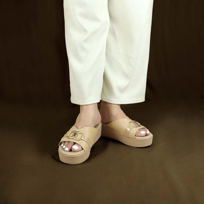 [Add to Cart RM129] Minimalist Buckle Flatform Sandals 2"inch [Cushioned Footbed Series]