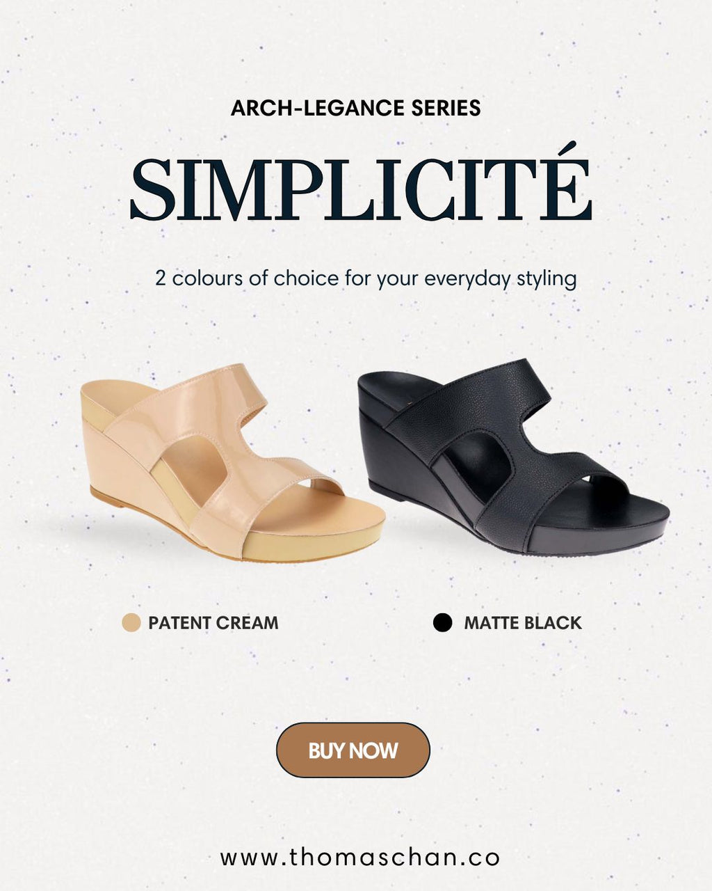 Simplicité High Wedges 3" inch [Arch-legance Series]