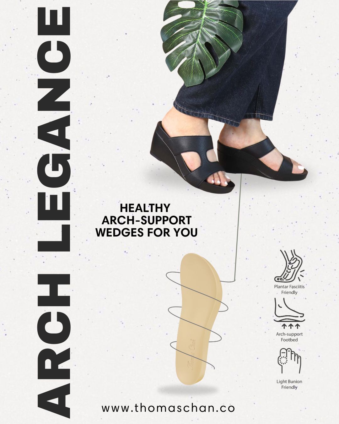 Simplicité High Wedges 3" inch [Arch-legance Series]