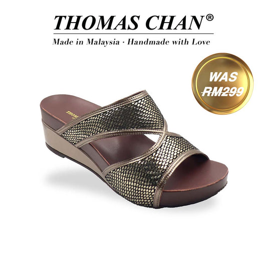 Shimmer Print Low Wedges 2" inch [Arch-legance Series][ODD SIZES LEFT]
