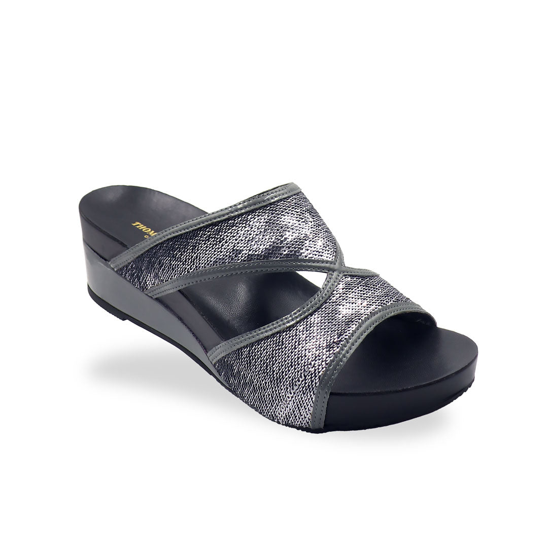 Shimmer Print Low Wedges 2" inch [Arch-legance Series][ODD SIZES LEFT]
