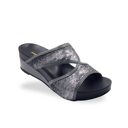 Shimmer Print Low Wedges 2" inch [Arch-legance Series][ODD SIZES LEFT]