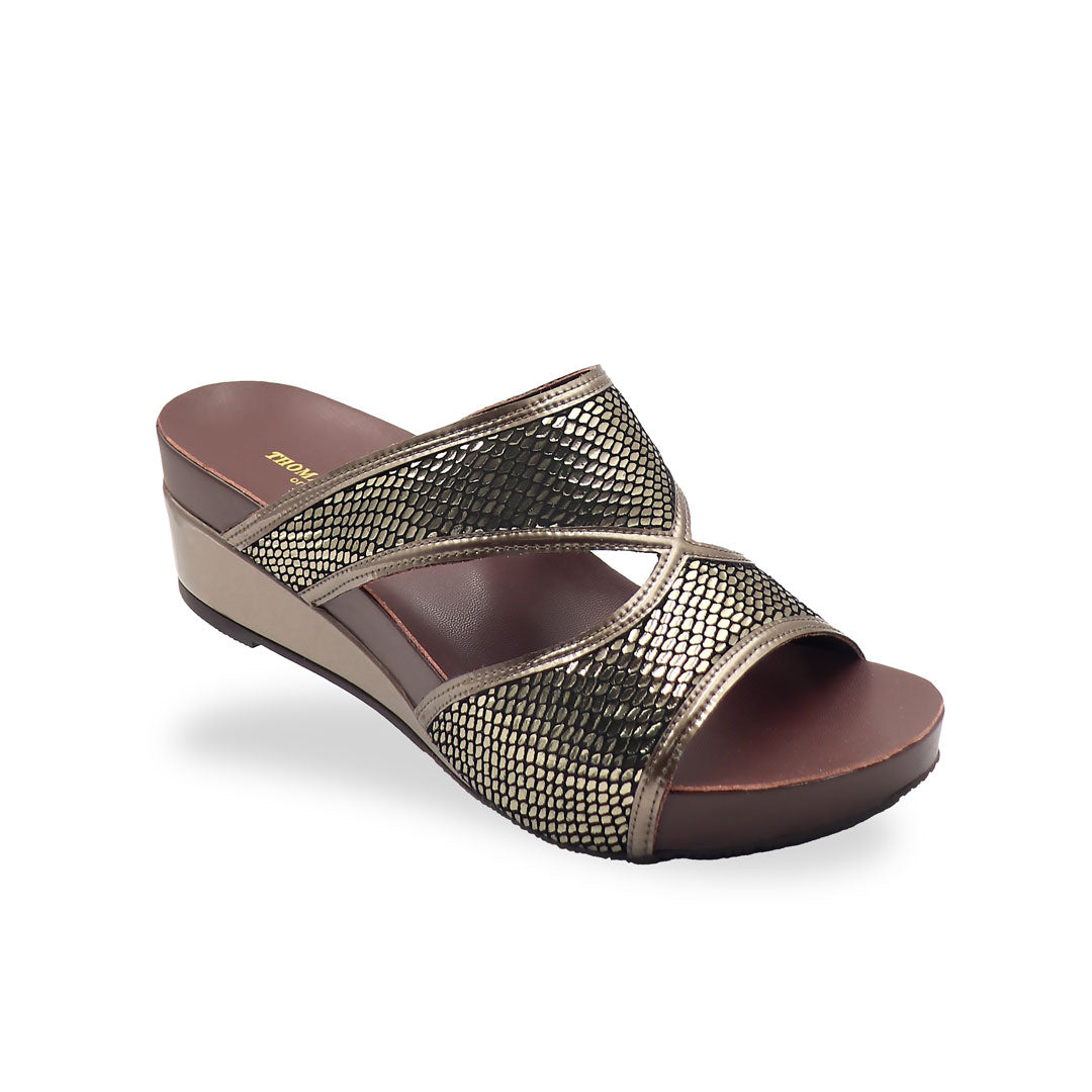 Shimmer Print Low Wedges 2" inch [Arch-legance Series][ODD SIZES LEFT]