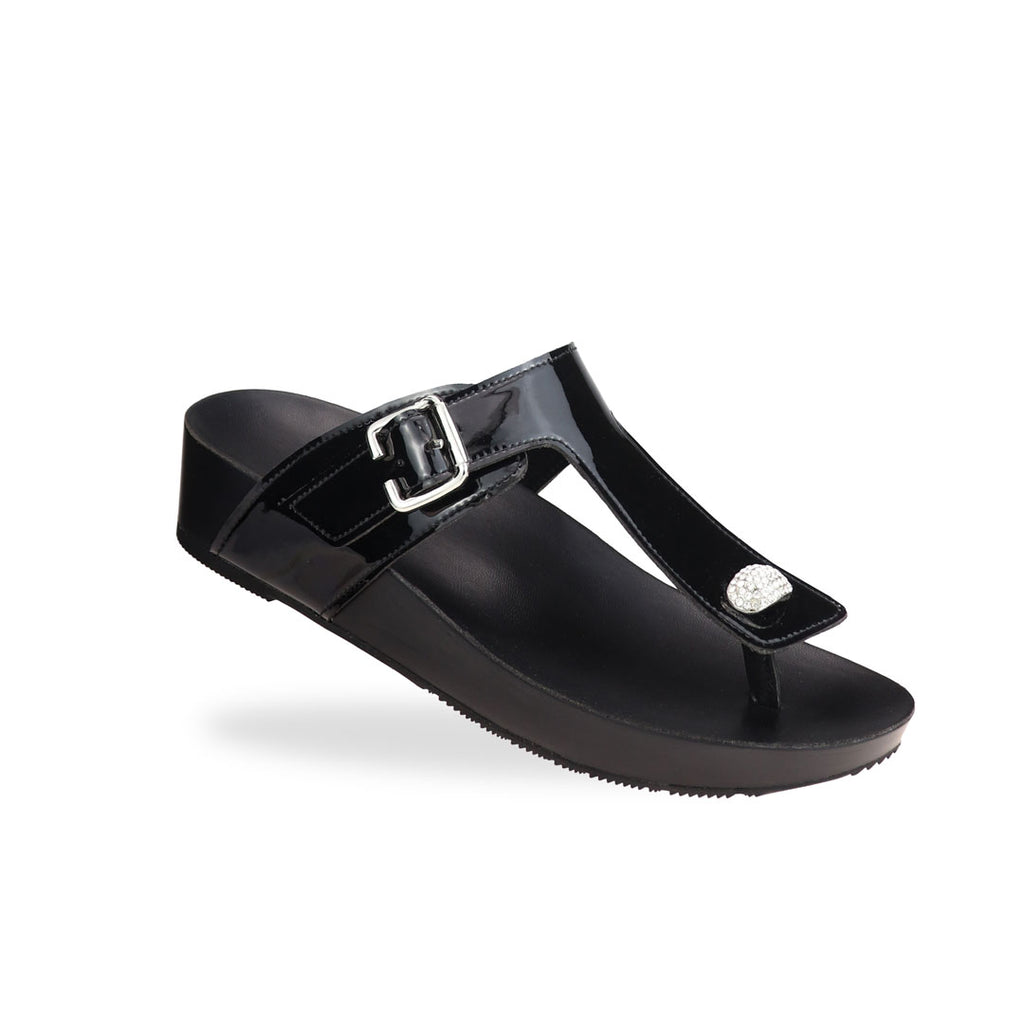 Dazzle Rhinestone Adjustable Flip-Flops [LiteStep Collection]