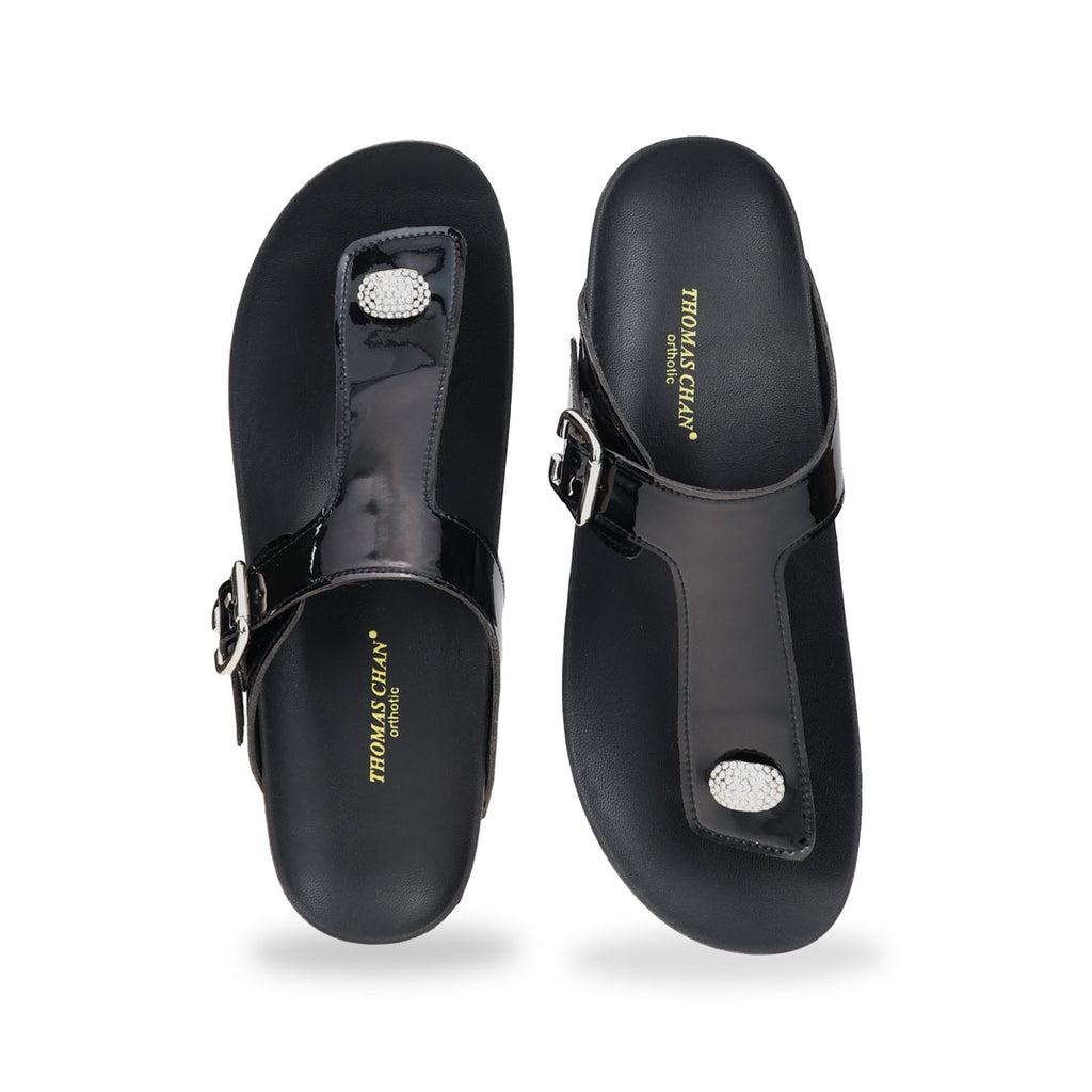 Dazzle Rhinestone Adjustable Flip-Flops [LiteStep Collection]