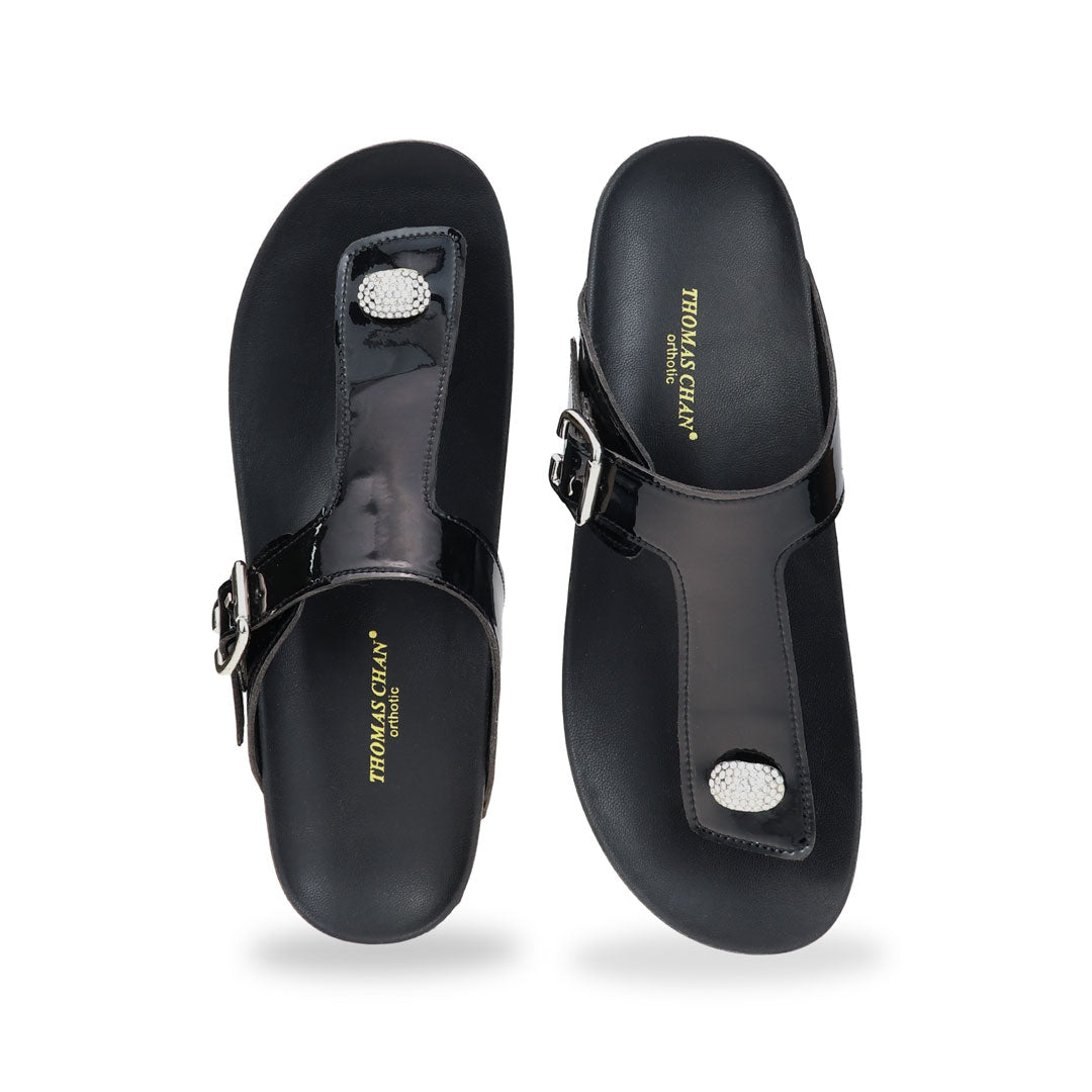 Dazzle Rhinestone Adjustable Flip-Flops [LiteStep Collection]