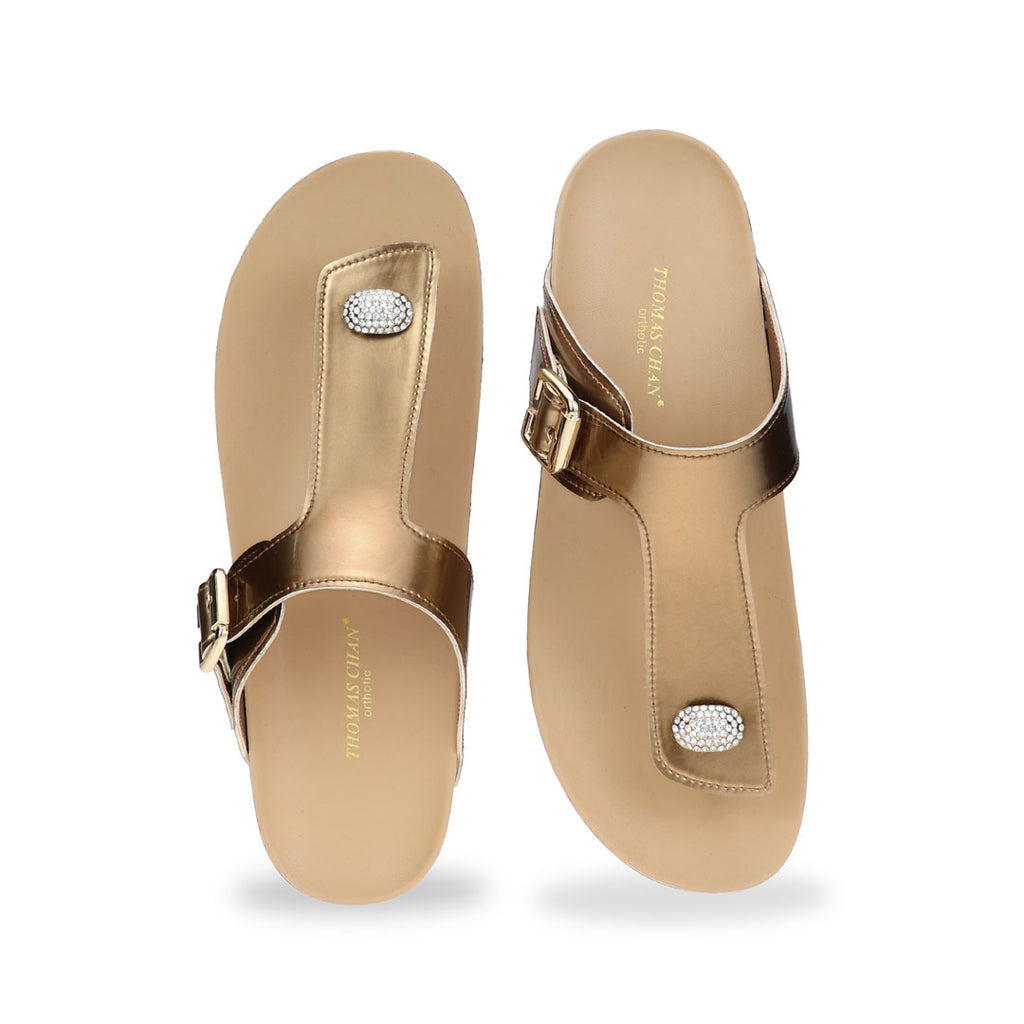 Dazzle Rhinestone Adjustable Flip-Flops [LiteStep Collection]