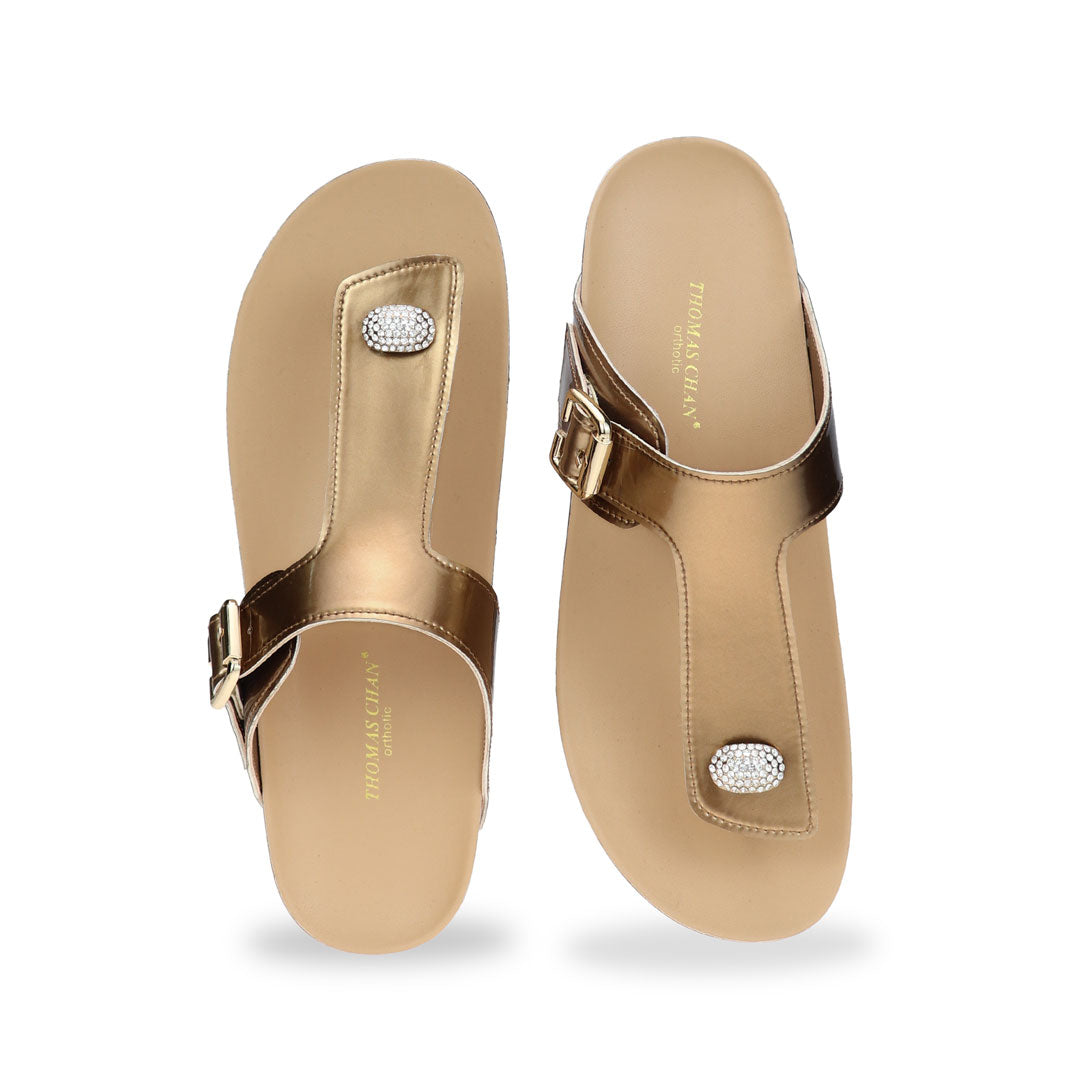 Dazzle Rhinestone Adjustable Flip-Flops [LiteStep Collection]