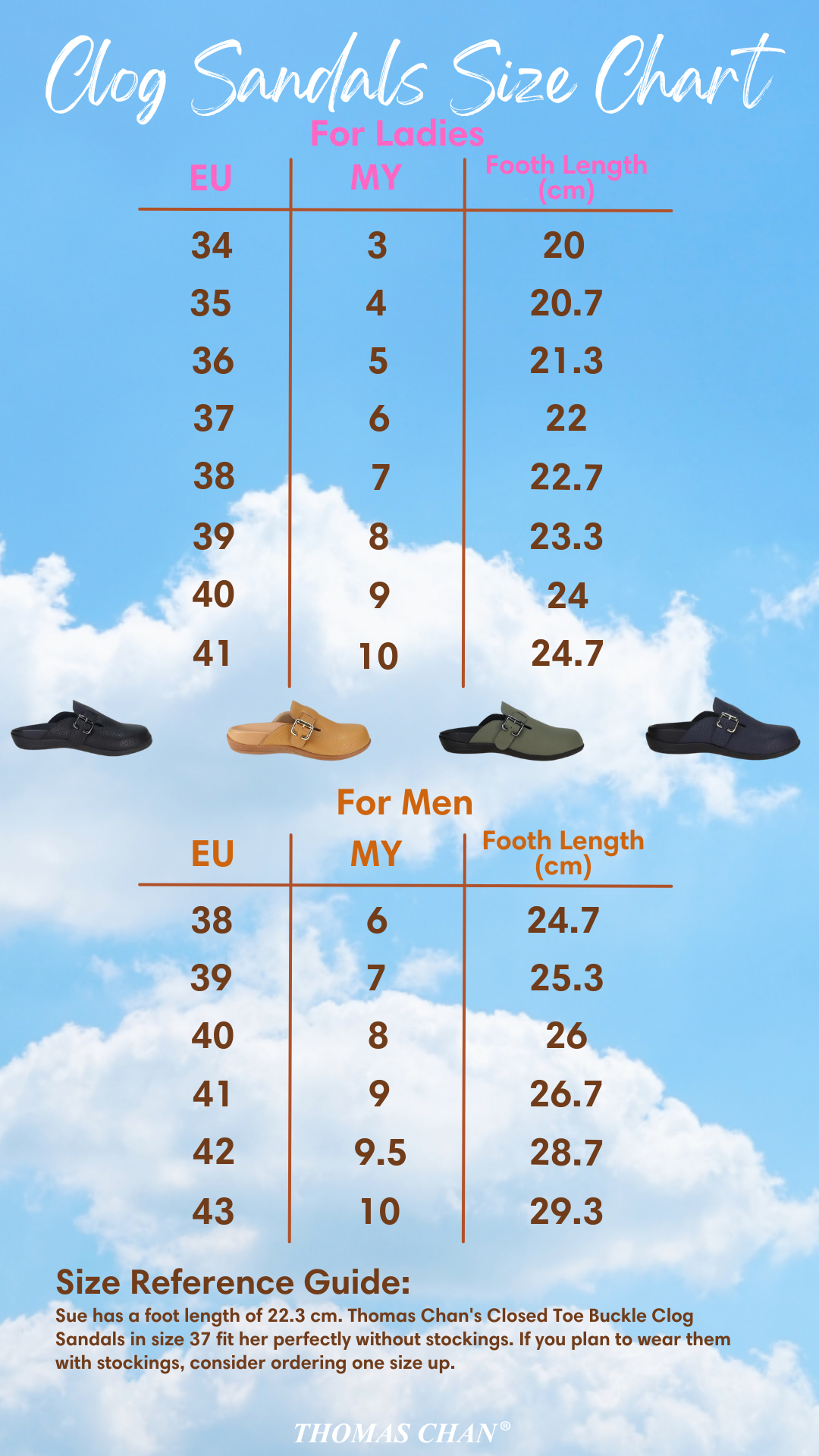 [Wide-Fit] Closed Toe Buckle Clog Sandals [Comfy Health Series]