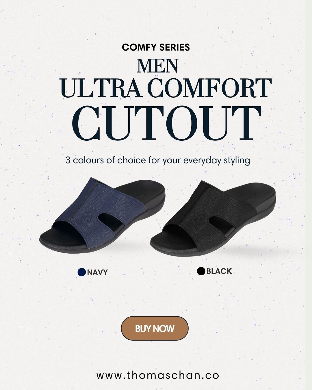 Men Ultra-Comfort Cutout Slide Sandals [Comfy Health Series][ODD SIZES LEFT]
