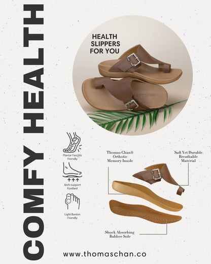 Men Toe Loop Buckle Sandals [Comfy Health Series][ODD SIZES LEFT]