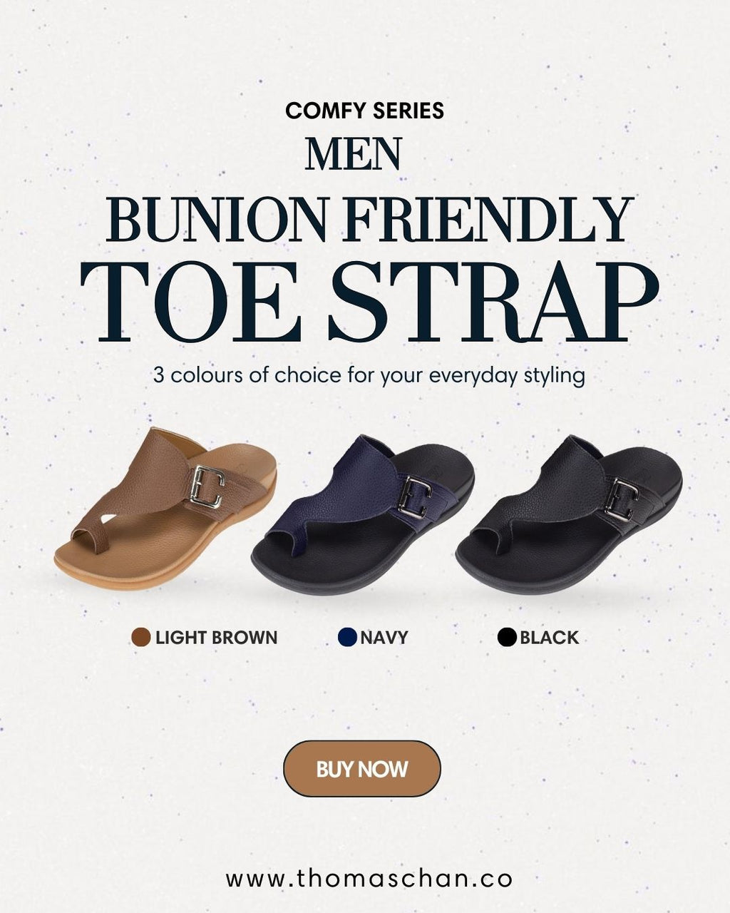 Men Toe Loop Buckle Sandals [Comfy Health Series]