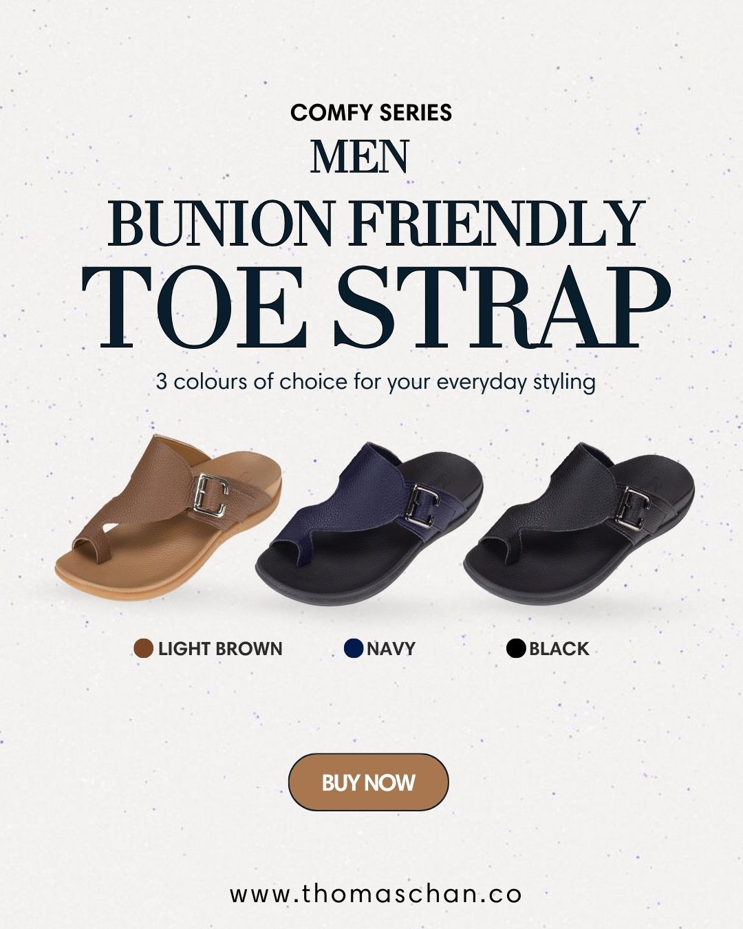 Men Toe Loop Buckle Sandals [Comfy Health Series][ODD SIZES LEFT]