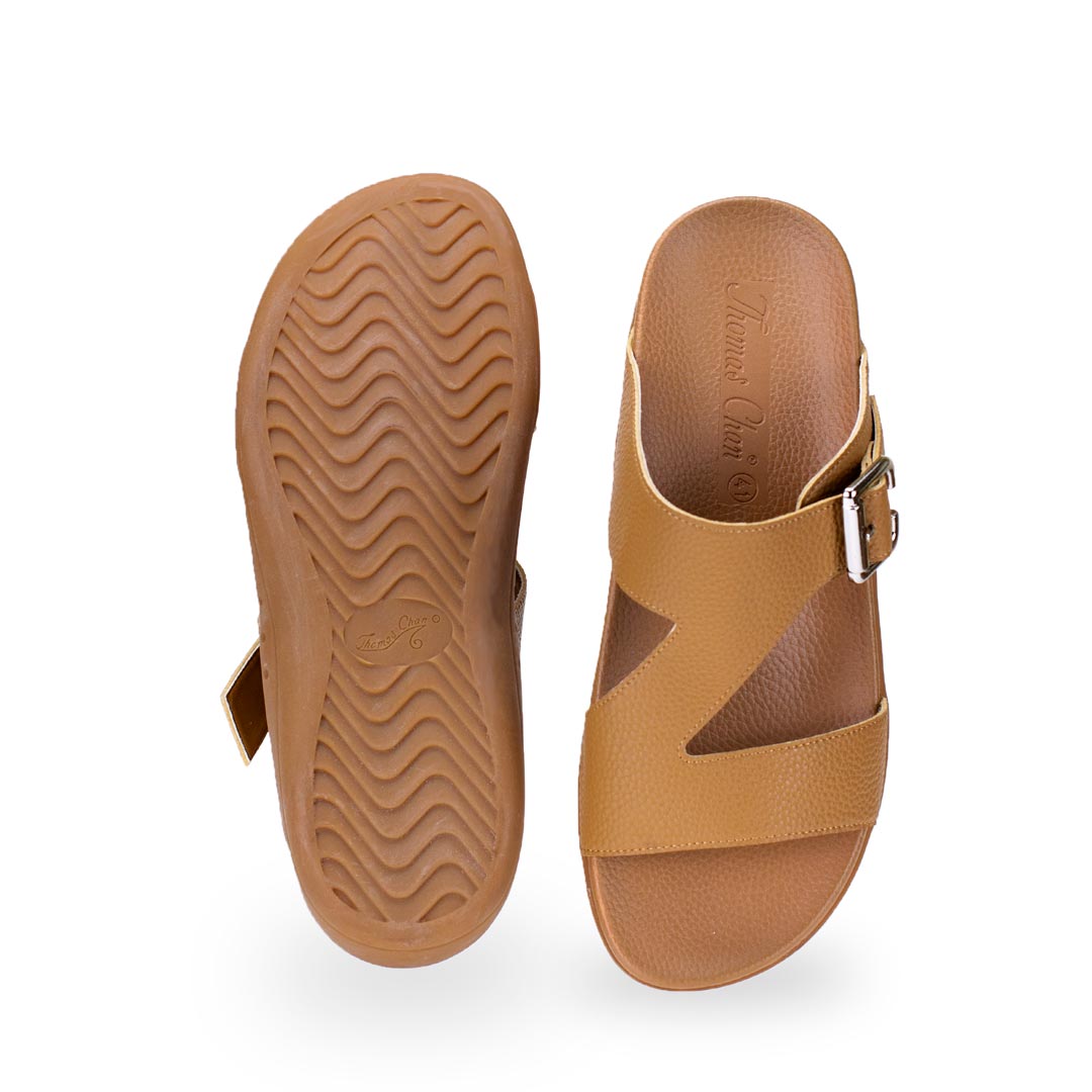 Thomas Chan Men Zig Zag Buckle Sandals