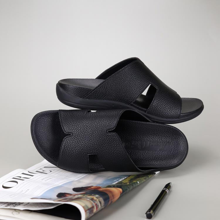 Men Classic H-Strap Leather Sandals [Comfy Health Series][ODD SIZES LEFT]
