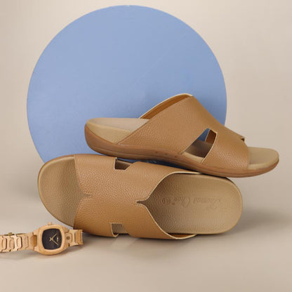 Men Classic H-Strap Leather Sandals [Comfy Health Series][ODD SIZES LEFT]