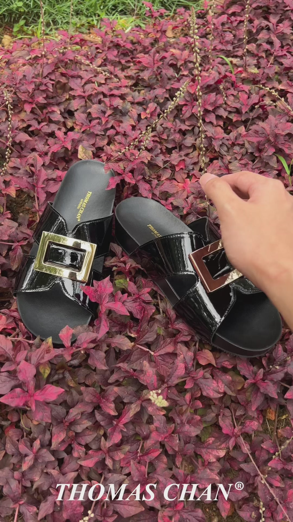 Square Buckle Flatform Sandals [LiteStep Collection]