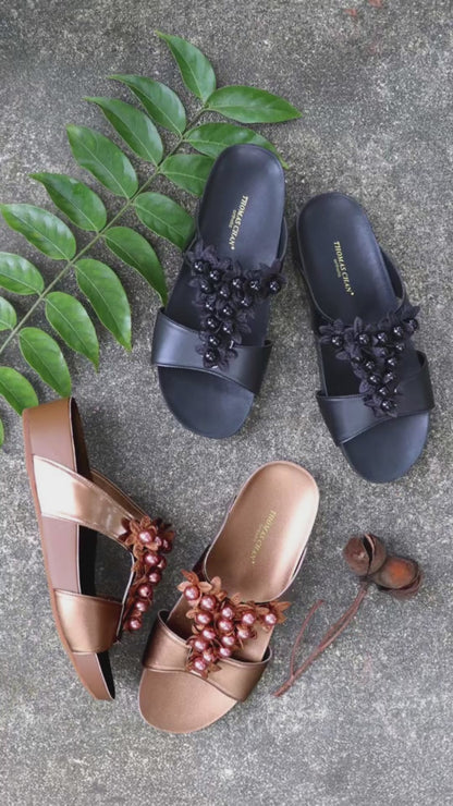 Petal Pearl Flatform Sandals [LiteStep Collection]