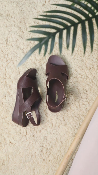 Daily Wear Slingback Low Wedges 2" inch [Arch-legance Series]